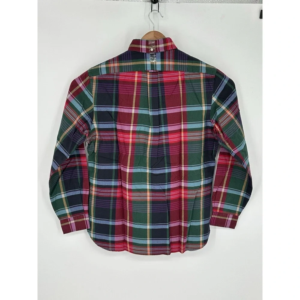 Polo Ralph Lauren Mens Sz M Classic Fit Plaid Multicolor Long Sleeve Shirt W8